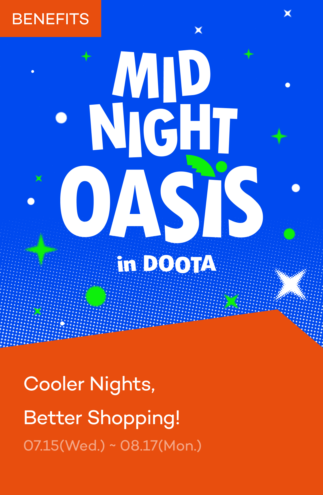 Cooler Nights, Better Shopping! Midnight Oasis in DOOTA
